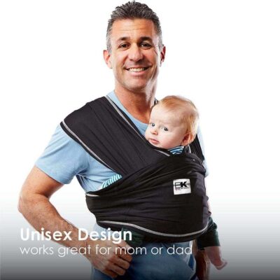 baby ktan active carrier in black on dad