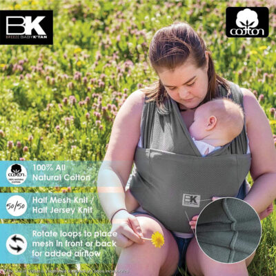 baby ktan breeze baby carrier charcoal