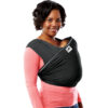 baby ktan active in black with back strap view