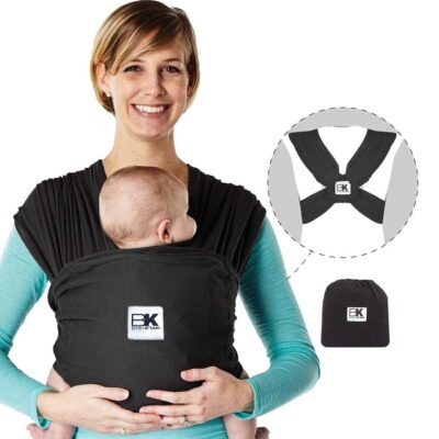 baby ktan breeze black with back view inset