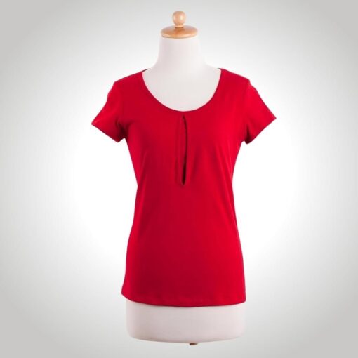 DOTE Keyhole Nursing Top in red