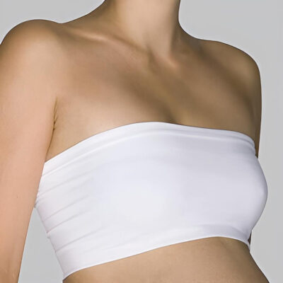 Bando the essential seamless maternity belly band breastfeeding support as a tube top