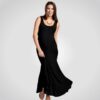 ingrid and isabel tank maxi maternity dress in black