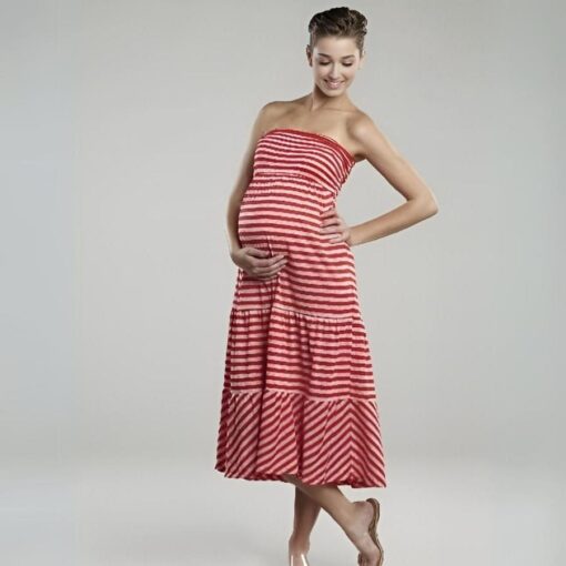 maternal america convertible strapless skirt dress