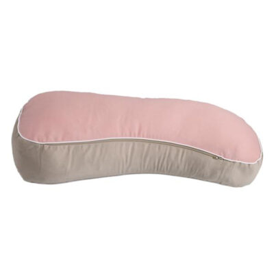 Milkbar portable breastfeeding pillow in pink on sand colour