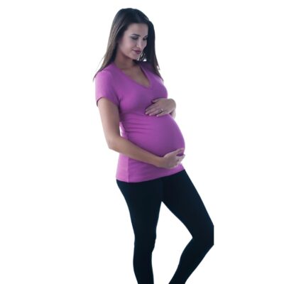 Milkalicous m2 collection maternity nursing tee in pink