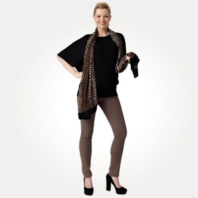 pea in a pod batwing maternity top with scarf