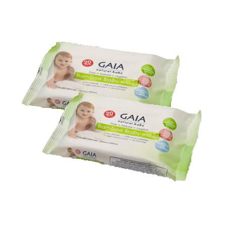 GAIA Bamboo Baby Wipes - two sizes!
