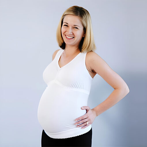 BellyBra for Maternity Back Pain Support white