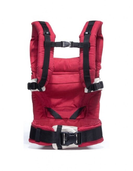 manduca classic baby carrier in red back view with straight straps