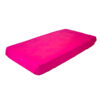 fitted cot sheet in hot pink