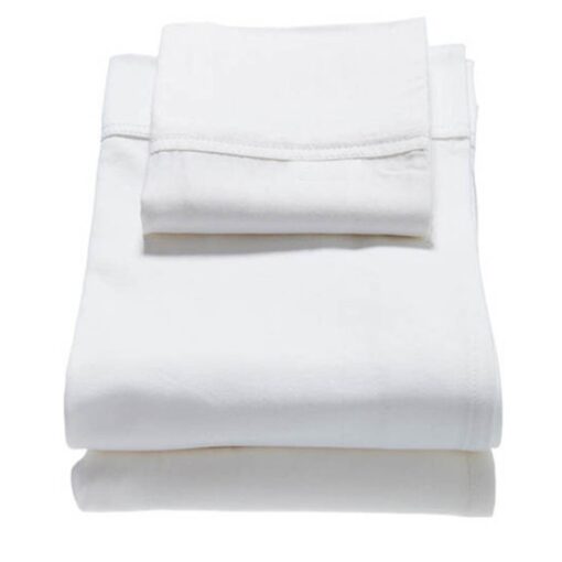 classic cot sheet set in white