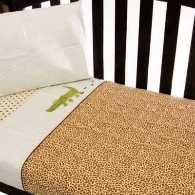 cot sheet set in wild things theme