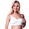 gelwire maternity and breastfeeding bra in white