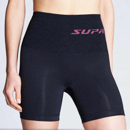 supacore mary postpartum recovery shorts in black close up
