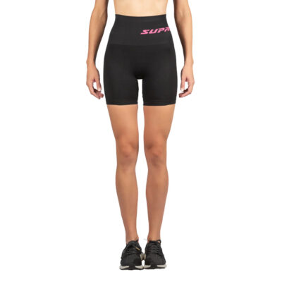 supacore mary postpartum recovery shorts in black front view