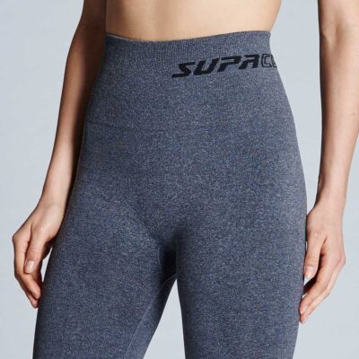 supacore postpartum compression leggings close up in grey
