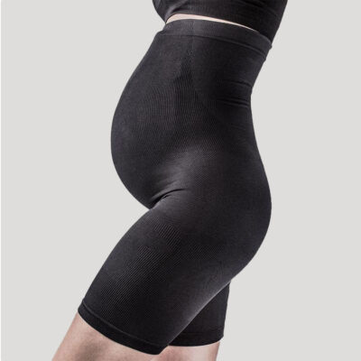 supacore pregnancy compression shorts in black