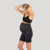 supacore prenatal compression support shorts in black