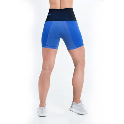 supacore postpartum compression shorts in blue back view