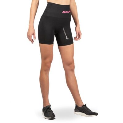 supacore compression shorts black front view