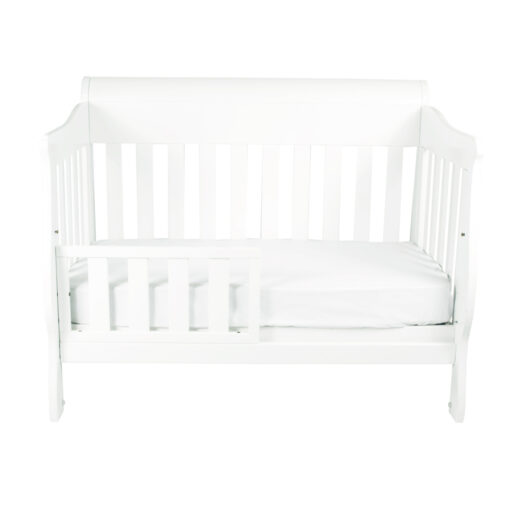 Amani 4 in 1 cot set as white toddler bed