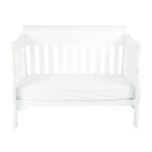 sleigh cot set as day bed in white