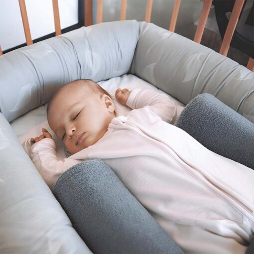 breathe eze organic cosy crib with sleep positioner