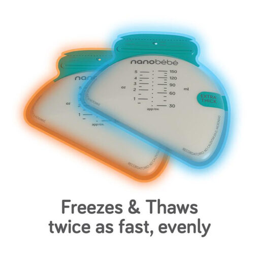 nanobebe breastmilk storage bags thaws twice as fast