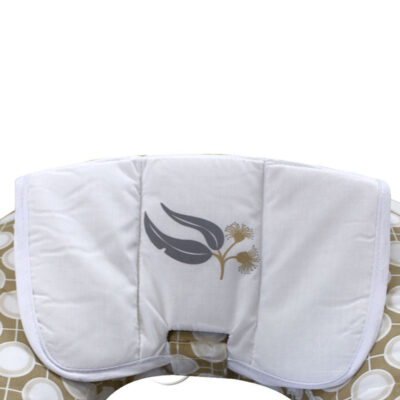 breastfeeding pillow with toy bar showing cover close up